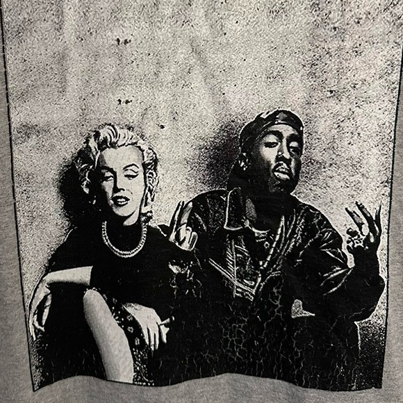 Marilyn Monroe & Tupac Tee M - Picture 1 of 6
